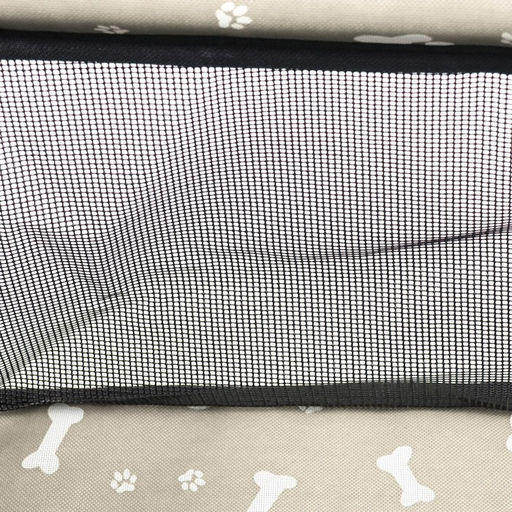 Автокресло для животных 40*30*25 см, серое с белыми лапками и косточками - Пижон фото 10