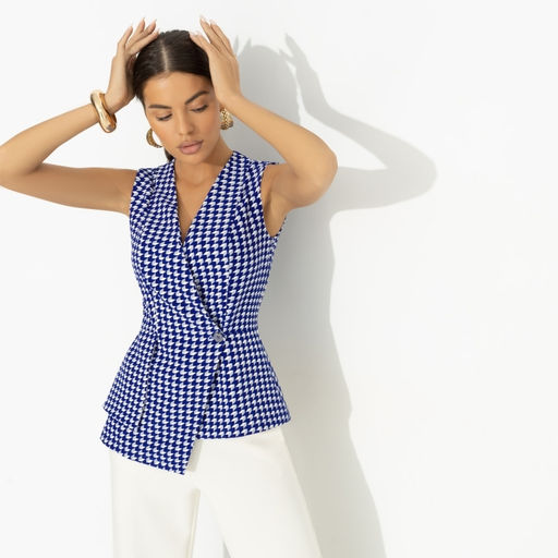 Жилет дизайнерский Стильный лидер (синий)