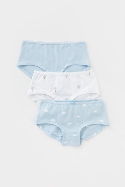 Crockid _ К 1964-3уп/голубое стекло,белый,воздушные шары трусы для дев