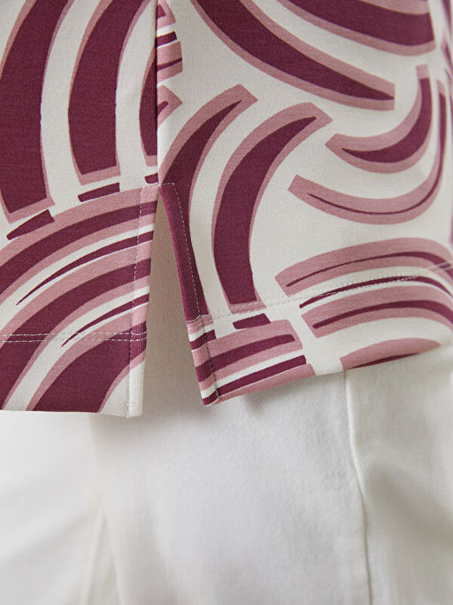 Desenli Oversize Kad?n Sweatshirt Tunik