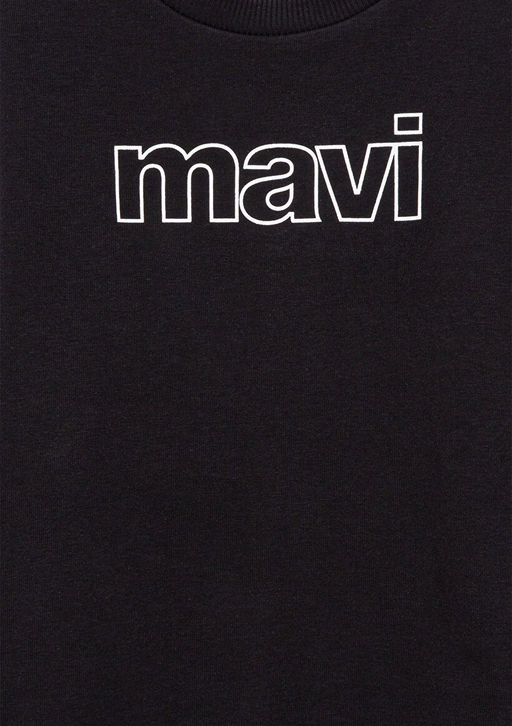 Mavi Logo Bask?l? Siyah Sweatshirt  фото 5