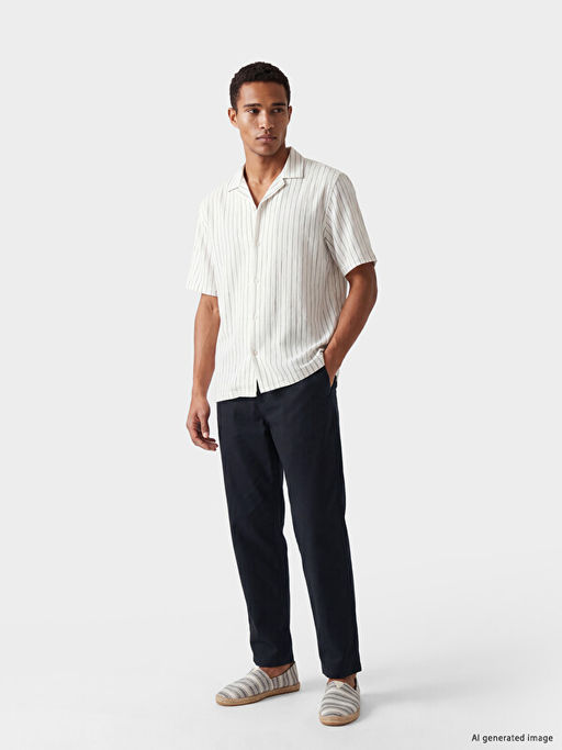 Regular Fit Erkek Pileli Pantolon