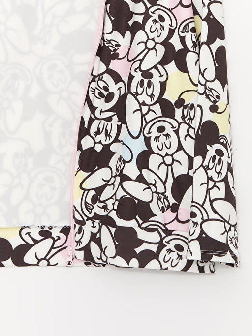 Dik Yaka Minnie Mouse Bask?l? Uzun Kollu K?z ?ocuk Pijama ?st - Waikiki фото 2