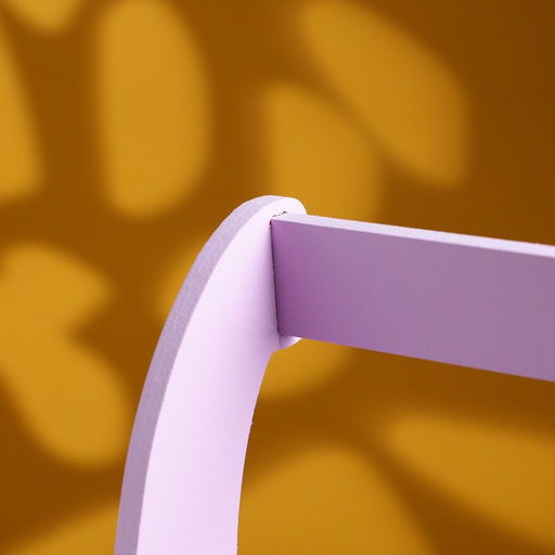 Кашпо деревянное Symmetric Heart, сердце, с ручкой, 2512,510(28) см Сиреневый - Дарим красиво фото 3