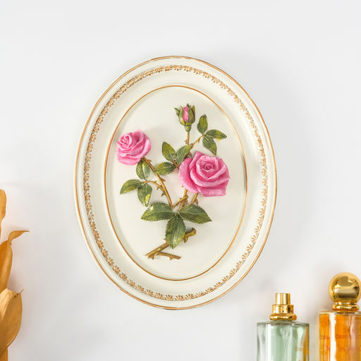 Панно настенное полистоун «Королевские розы», 18×3×23 см