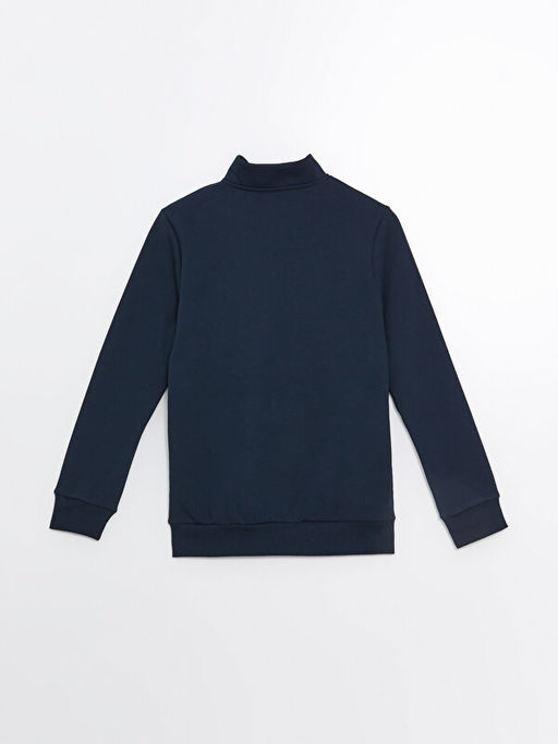 Dik Yaka Uzun Kollu Erkek Sweatshirt - Waikiki фото 3