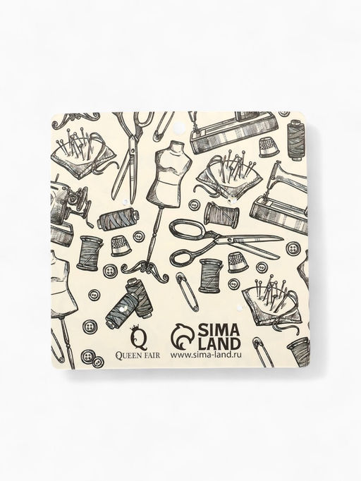 Набор значков (4 шт.) Швея, цветной в чёрном металле