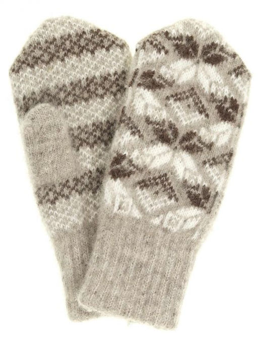 Варежки женские "Звезды с ромбами" ПП 3229-6