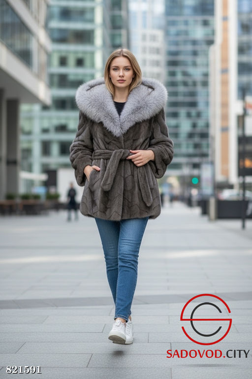 Шуба женская из искусственного меха - Bruno фото 3