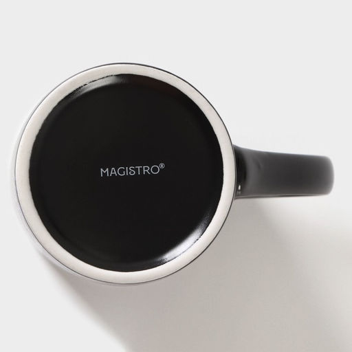 Кружка Magistro «Мандала», 380 мл, фарфор, фиолетовый узор
