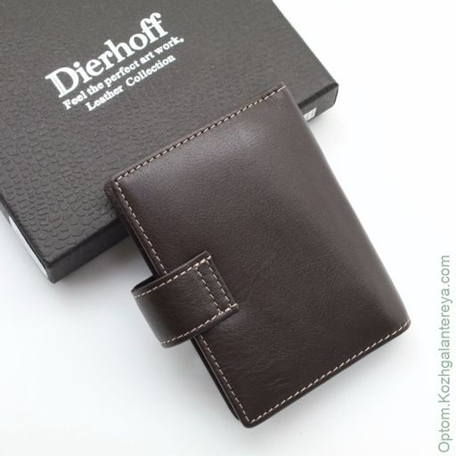 Мужская кожаная визитница Dierhoff Д 8049-010  фото 3