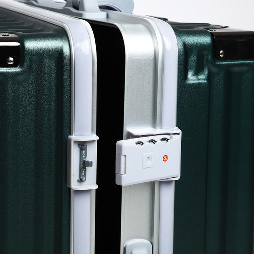 Чемодан средний 24, отдел на молнии, 2 кодовых замка, 4 колеса, крючок, цвет зелёный - Simaland фото 6