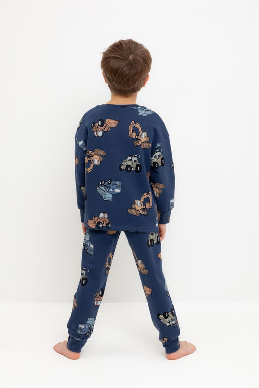 Crockid _ К 1587/синий космос,тракторы пижама дет  фото 3