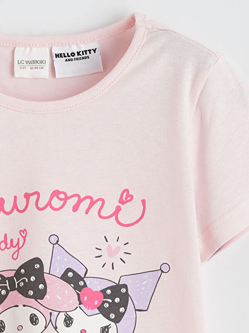 Hello Kitty Bask?l? K?z ?ocuk ?ortlu Pijama Tak?m?