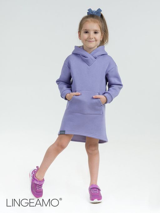 Детское платье-худи из футера с начёсом ВП-07 (10) - Lingeamo фото 10