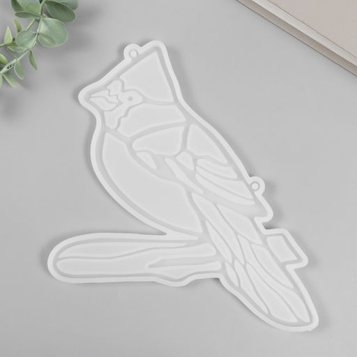 Молд силиконовый «Свиристель на ветке» 22,5 × 18 × 0,8 см