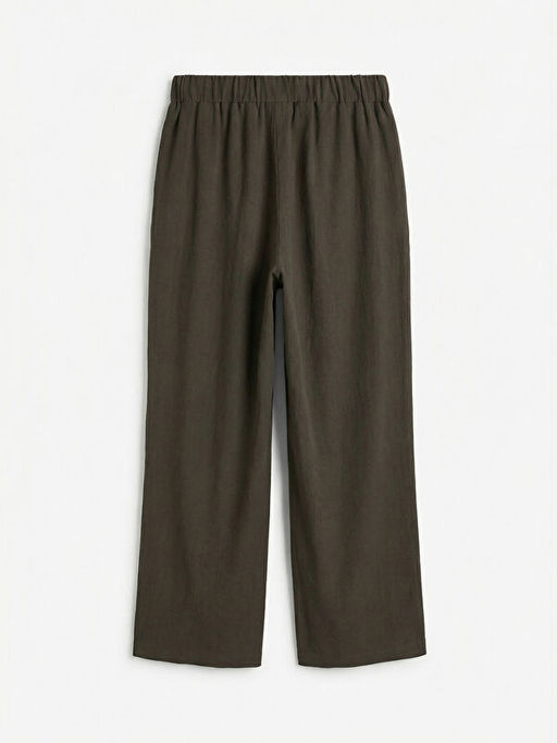 Beli Lastikli Dokulu Geni? Pa?a Kad?n Pantolon