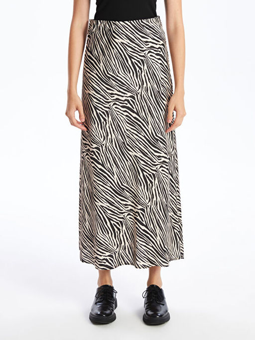 Dar Fit Desenli Kad?n Etek