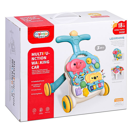 Игровой центр-Каталка "Слоник и коала" цвет красный, в коробке