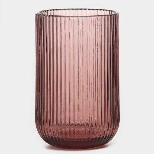 Стакан Magistro «Грани», 400 мл, 8×13 см, стекло, розовый