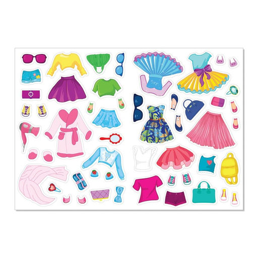 Наклейки Наряди куколку. Стильные девчонки, 12 стр.