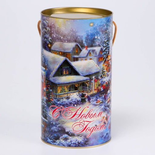 Подарочная коробка, тубус «Дедушка Мороз» 120×220 мм