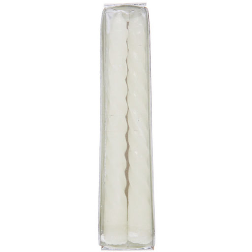 Цена за 5 шт. Свечи витые "Нежность" 2шт 15 см, цвет белый