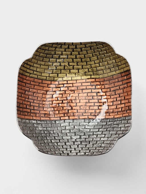 Блюдо сервировочное на ножке, 30×30×15 см, алюминий
