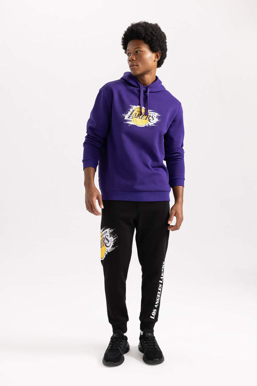 DeFactoFit Толстовка свободного покроя с капюшоном NBA Los Angeles Lakers  фото 2