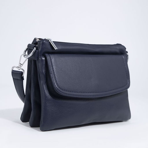 Сумка кросс-боди на молнии, цвет синий - Simaland фото 3