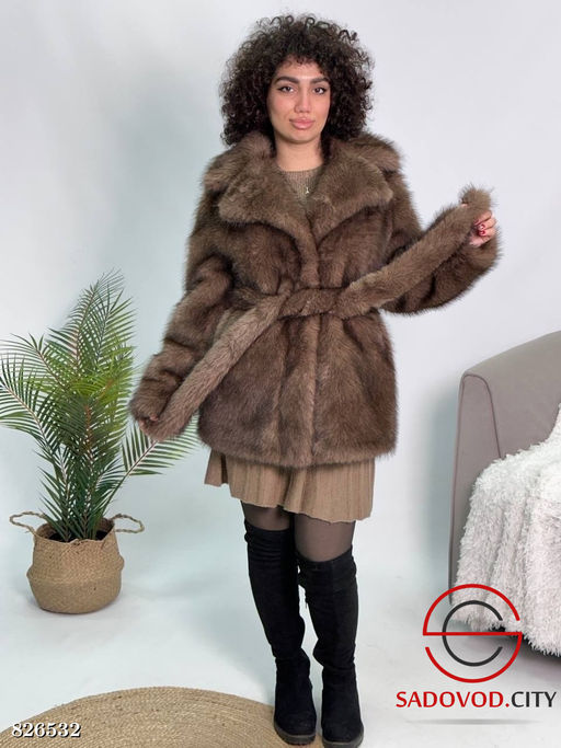Шуба женская из искусственного меха