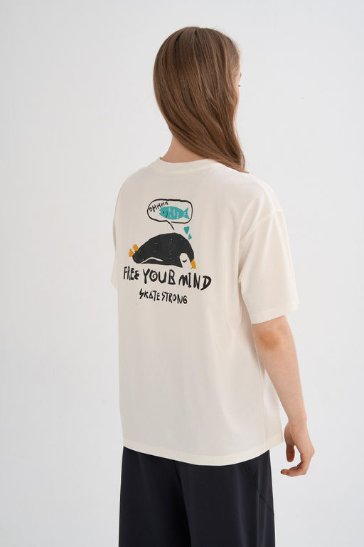 Футболка Белый ANTA SKATE SS Tee  фото 4