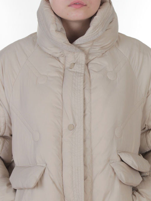 3062 BEIGE Куртка пуховая зимняя женская (утиный пух) - Fashion фото 4