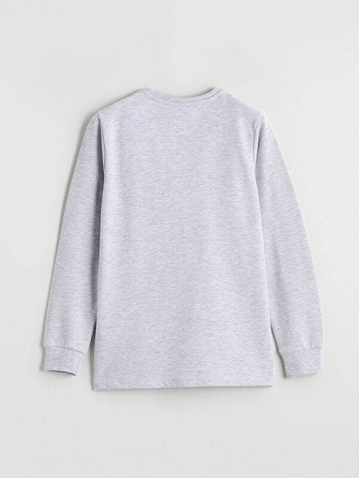 Bask?l? Erkek ?ocuk Pijama ?st