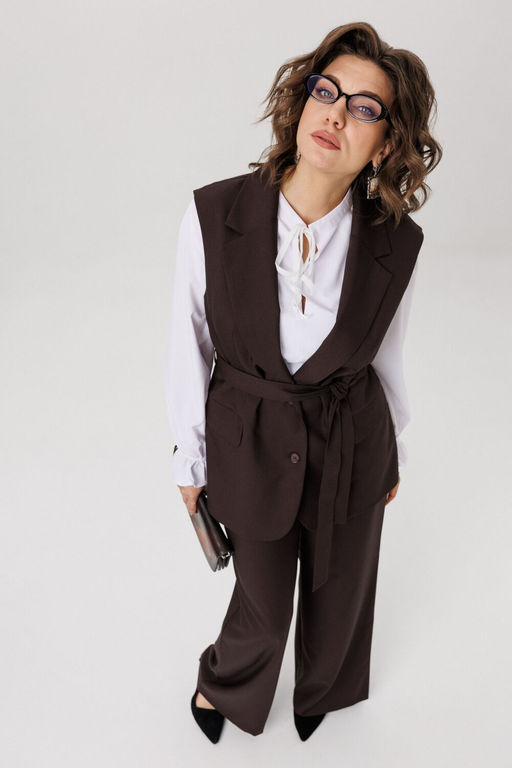 Жилет ANELLI 1502 Блестящий каштан  фото 8