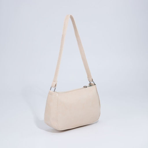 Сумка-багет на молнии, цвет бежевый - Simaland фото 2