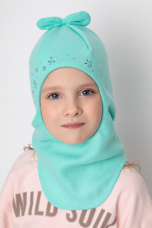 Crockid _ КВ 20253/светлая бирюза шапка-шлем дет