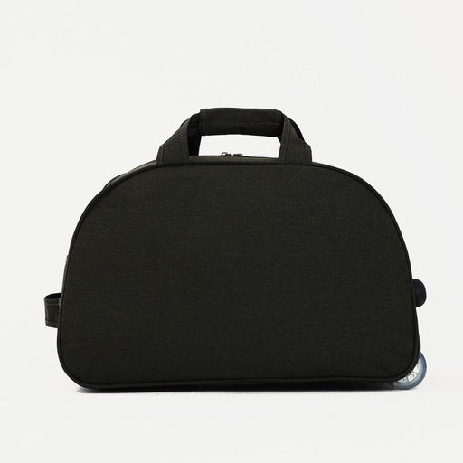 Сумка дорожная на молнии, на колёсах, 2 наружных кармана, цвет хаки - Simaland фото 2