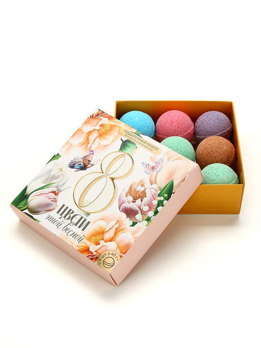 Бомбочки для ванны 8 Марта, 9?40 г, Чистое счастье фото 3