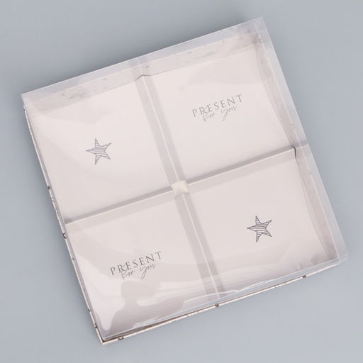 Цена за 5 шт. Коробка кондитерская для муссовых пирожных «Present for you», 17.8 х 17.8 х 6.5 см