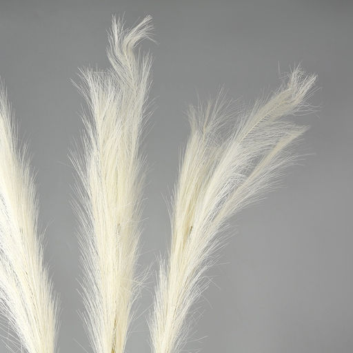 Сухоцветы искусственные «Пампасная трава», 1 метр, 3 шт., молочный
