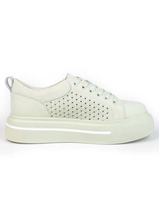 05-DXT52-3 LT. GREEN Кроссовки женские (натуральная кожа) - Фабричный китай фото 11