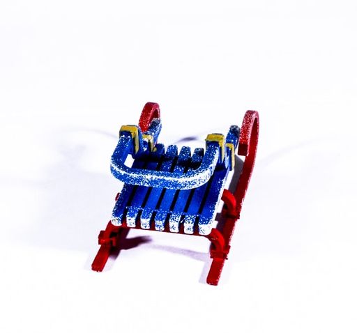 Новогодние елочные игрушки: Санки Большие 640-6 - Idh фото 3