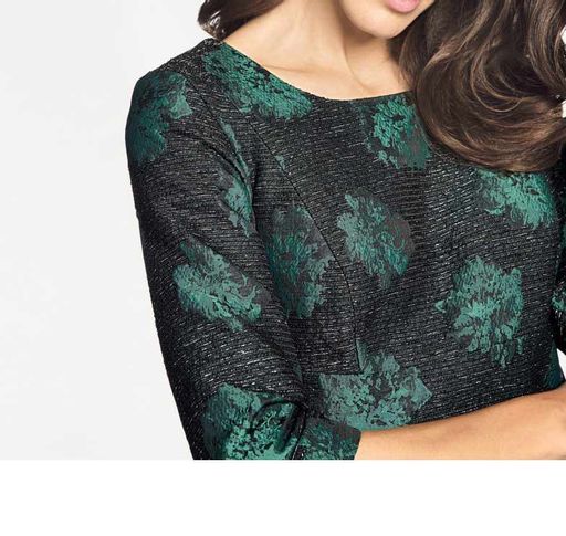 Платье, черно-зеленое - Patrizia dini фото 7