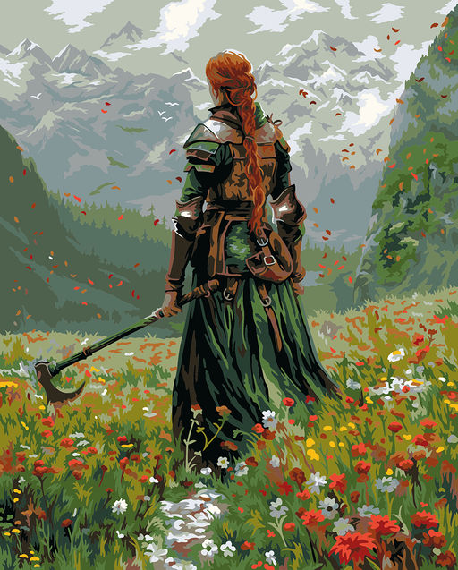 ФРЕЯ PNB/PL-352 Набор для раскрашивания по номерам 50 х 40 см Сильная духом