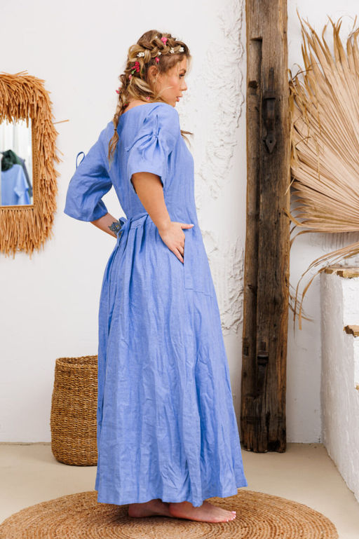 Платье AMORI 9731 голубой  фото 3