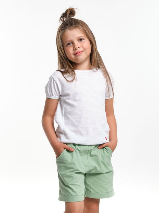 Комплект для девочки с шортами UD 6483/7936 розовый/желтый - Mini maxi фото 13