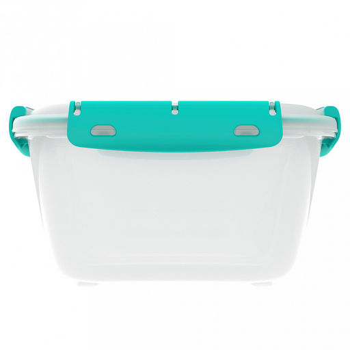 Контейнер для продуктов 3,9л, 26,8х22,6х11,9см, с клипсами, уплотнитель, полипропилен, подходит для СВЧ (Россия) - Домашняя мода фото 4
