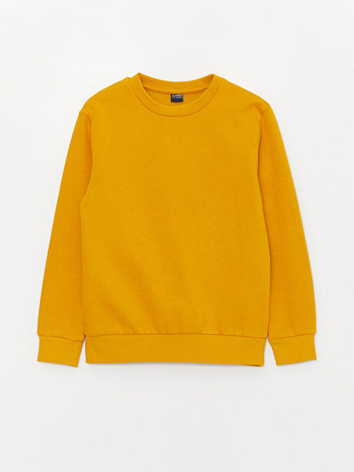 Bisiklet Yaka Basic Uzun Kollu Erkek ?ocuk Sweatshirt - Waikiki фото 3