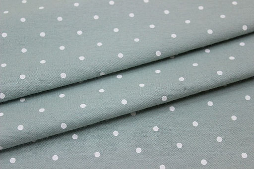 Теплый хлопок Редкий (4мм) горох цв.св.голубой мох, ш.1.49м, хлопок-100%, 160гр/м.кв - Купава фото 4